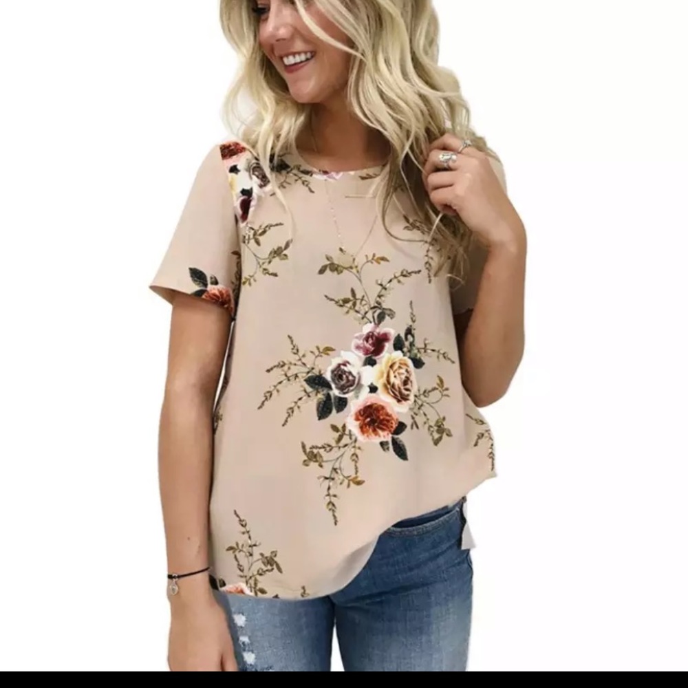 Beige Rose 🌹 🥀 Summer Top